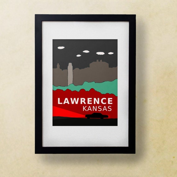 Lawrence Kansas // Trendy Modern Nursery Decor Kids Art