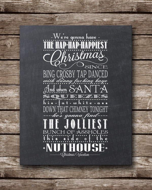 Christmas Vacation Quote Clark Griswold Printable Poster