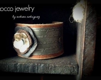 Artisan Leather Cuff Bracelet