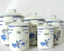 Popular items for vintage canister set on Etsy