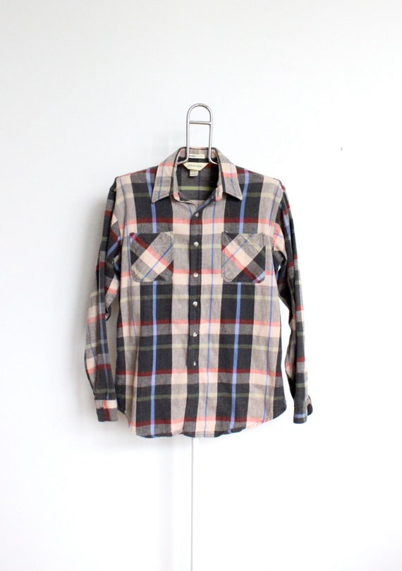 St John's Bay Big Mac Plaid Flannel Shirt Mens by beachwolfvintage