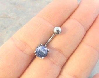 Lapis Lazuli Belly Button Ring Jewelry