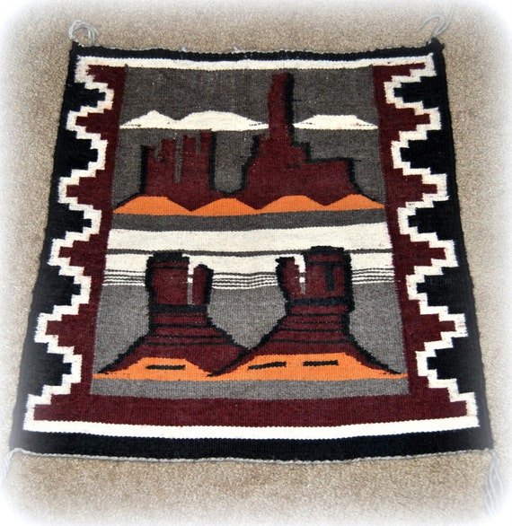 Navajo Rug Authentic Native American Wall by alltravelerstore