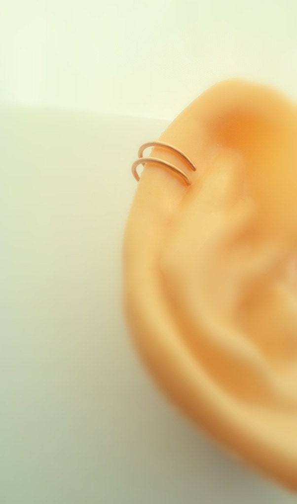 Non pierced Double Ear Cuff Cartilage upper ear jewellery