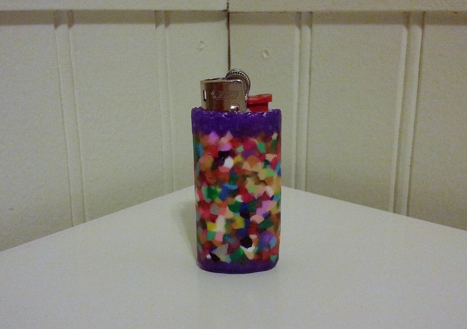 MINI Bic Keychain Perler Bead LIGHTER CASE by LighterCases