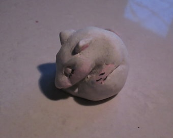 netsuke,Mouse, sleeping baby...Notsuke...copy of an antique...so not-netsuke...hahaha Sasha Graytail