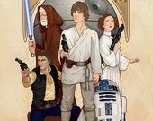 Items similar to Star Wars: A New Hope poster - 11"x17" Art Print on Etsy