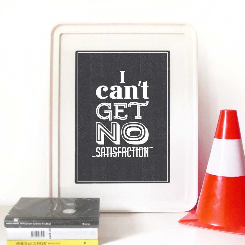 I Can T Get No Satisfaction Music Lyrics Poster Inspired   Il Fullxfull.611109868 Lvoi 