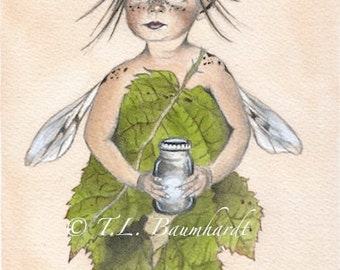 pocket  Cottage Wish Blackberry's note  faery/fairy pillow art victorian Fairy  ideas  Snow card by