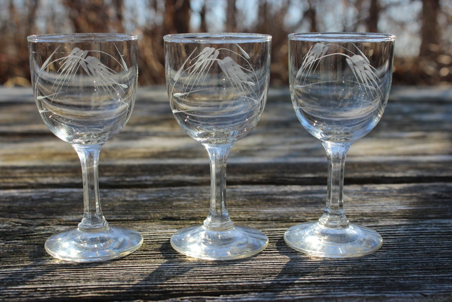 Vintage Sasaki Wheat Etched Crystal by ATouchofWoodstock ...