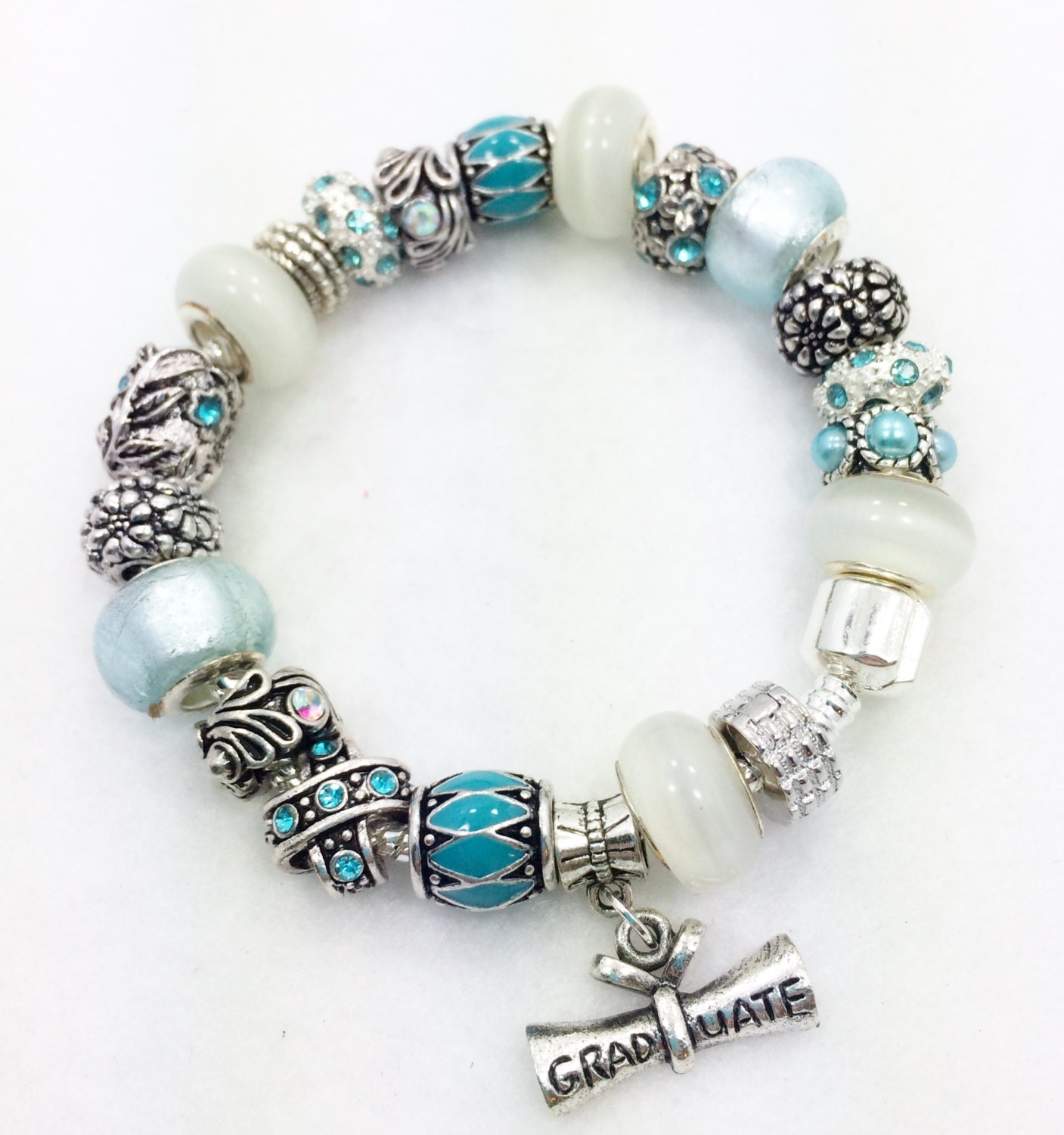 Graduation European style Charm Bracelet