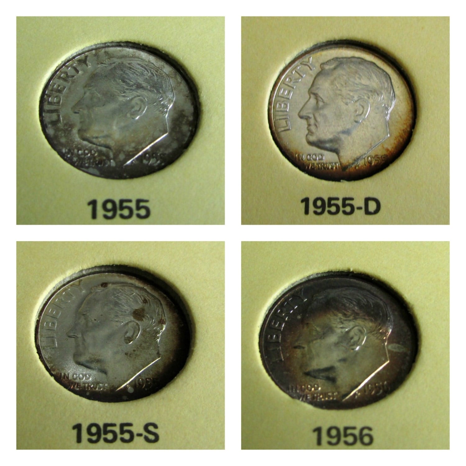 Uncirculated Vintage Roosevelt Dimes Choice of Antique Dimes
