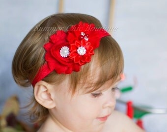 Baby Headband, Red Headband, Baby Headband, Headband, Baby Headband, Infant Headband, Newborn Headband