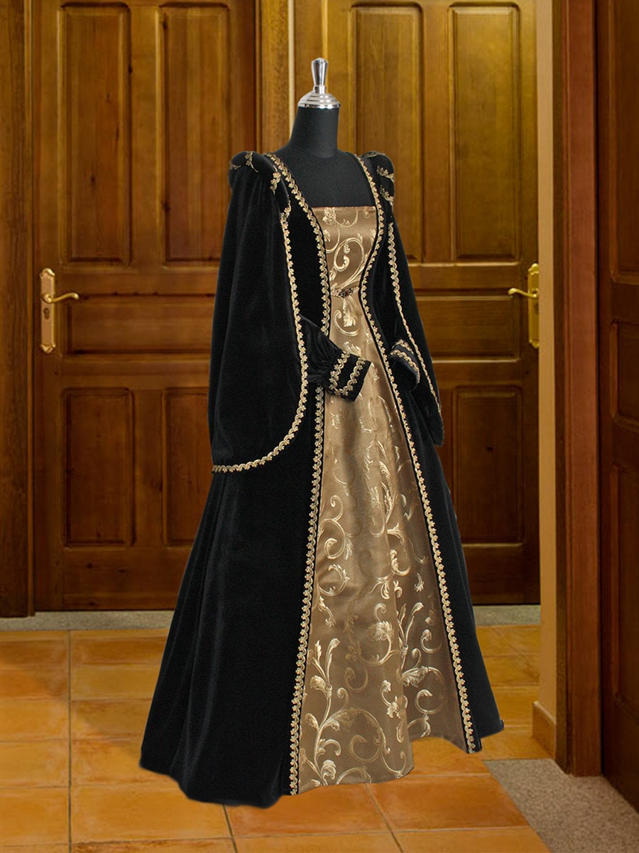 Renaissance Dress Handmade from Velvet and by YourDressmaker