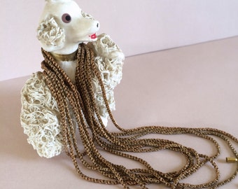 Vintage Woven Chain, Braided Chain, Fancy Brass Chain, 1.8mm, 4FT, 6 caps