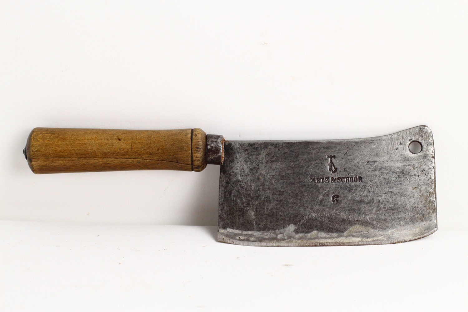 French Meat Cleaver Antique Chopper or Hachoir