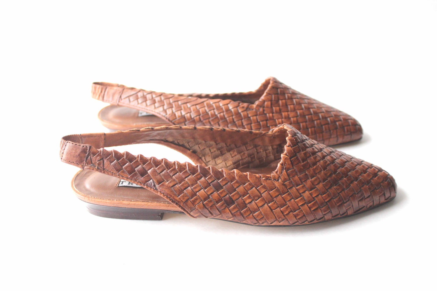 WOVEN TROTTERS Brazilian Sandals Mahogany Leather Sandals