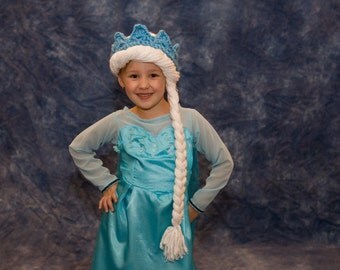 Elsa Hat, Frozen Hat, Child, Baby, Elsa Costume, Elsa Wig, Frozen Costume, Princess, Crochet, Wig, Kids, Accessories, Toddler, Girl