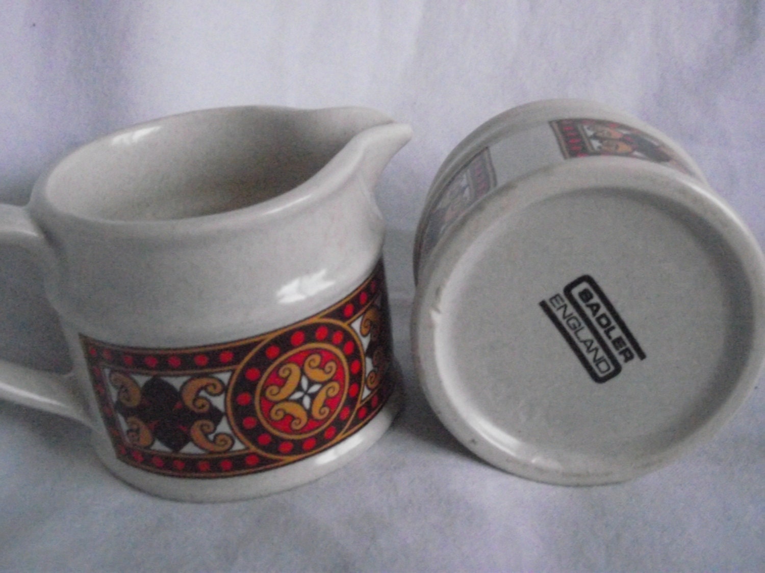 Vintage SADLER ENGLAND Cream and Sugar Set,Serving Set,Made in Englad