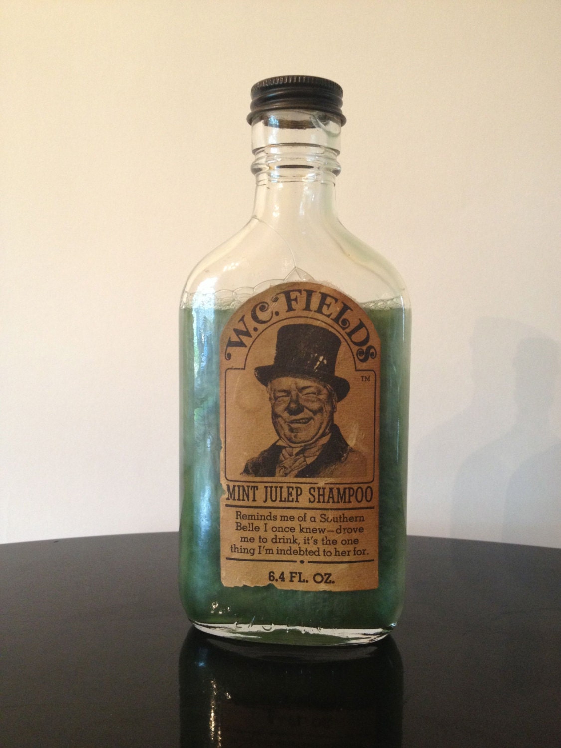 WC Fields Mint Julip Shampoo Bottle Vintage by juxtaposevintage