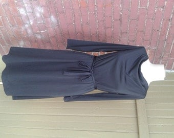 Vintage Little Black Dress Long Sleeve Size 8