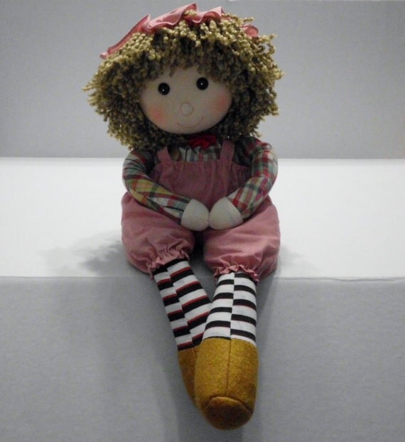 vintage music box doll