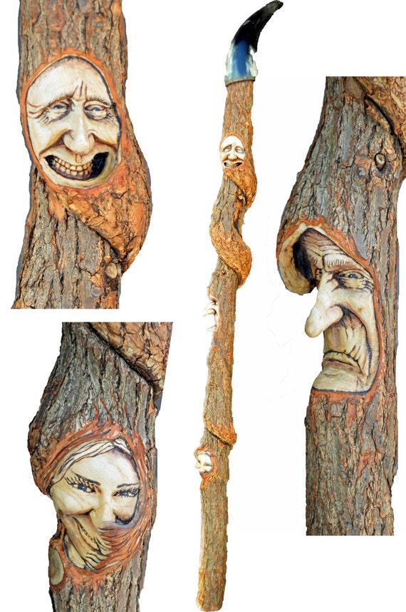 Skull Walking Sticks Wood Carving For Free Patterns 