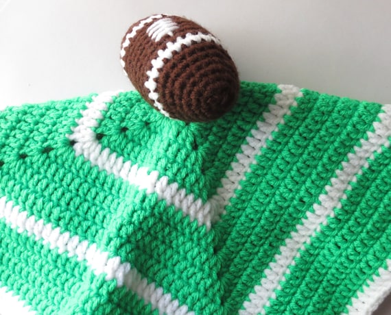 Football Security Blanket Crochet Security by ...