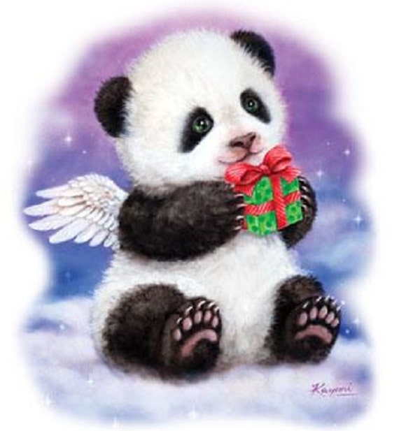 panda christmas t shirt