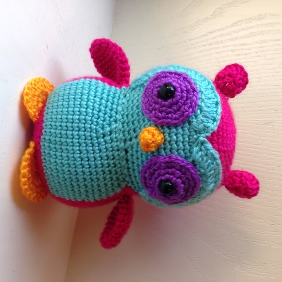 Crochet Owl Toy Handmade Crochet Stuffed Toy Owl Owl Stuffed