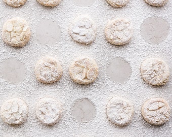Powdered Sugar Cookies Photograph, Food Photography, Photo Print, Large Wall Art, Kitchen Decor, Home Decor, Dining Room Decor, Bakery Decor