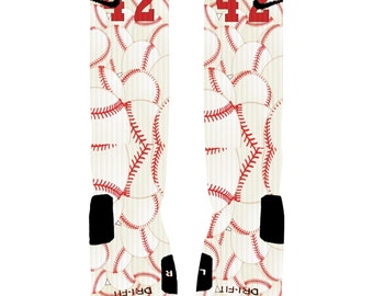 Custom Baseball Socks Custom Nike Elite Socks Team Socks-Add your number!