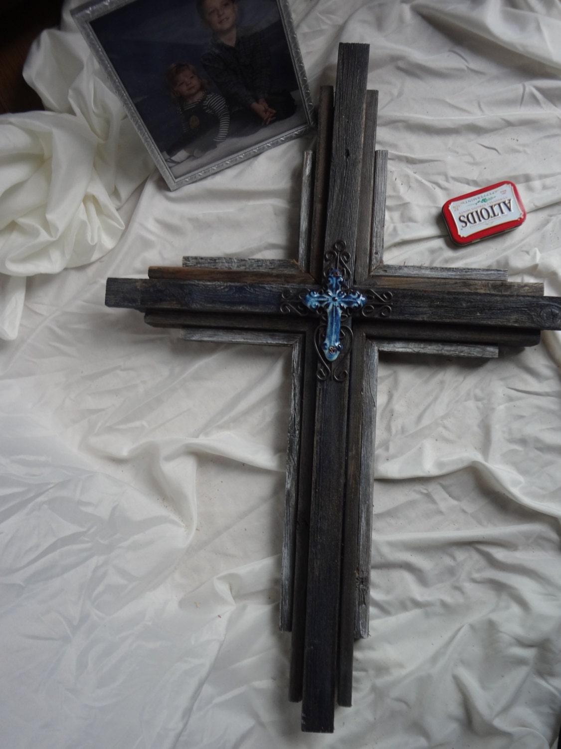 OKLAHOMA CROSS Large Wooden Rustic Cross 33 by