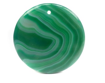 Popular items for green agate pendant on Etsy