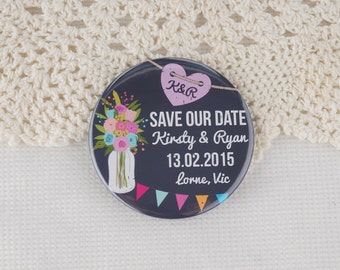 Wedding Save The Date Magnets Comic Book Design Holy