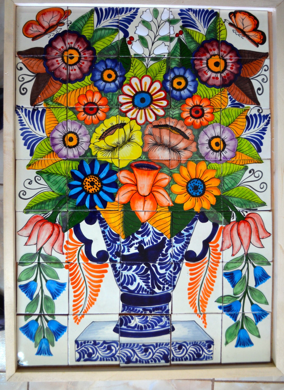 35 pieces Mexican Tile Wall Mural