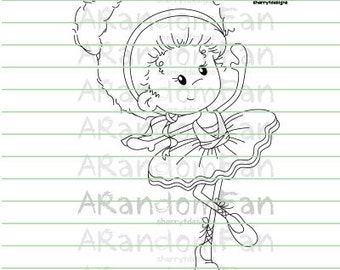 Digital Stamps- My Little Ballerina
