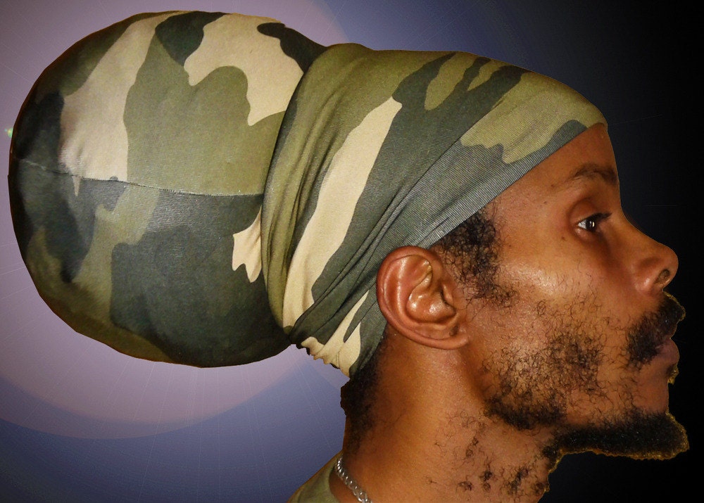 Unisex Camouflage Rasta Turban Headwrap Rasta Hats