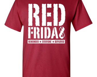 Red Friday - Remember Everyone Deployed. Military Appreciation tshirt. army love tshirt. red friday tee. red friday clothes. TH-088