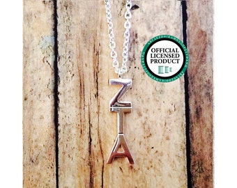 Zeta Tau Alpha Letter Necklace | Sorority Necklace | Sorority Lavalier | Zeta Tau Alpha Lavalier | Zeta Tau Alpha Necklace | Zeta | ZTA