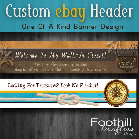 Custom Ebay Store Banner site Header Match Store