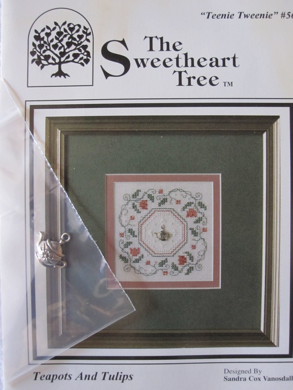 The Sweetheart Tree Counted Cross Stitch Pattern Teapots and