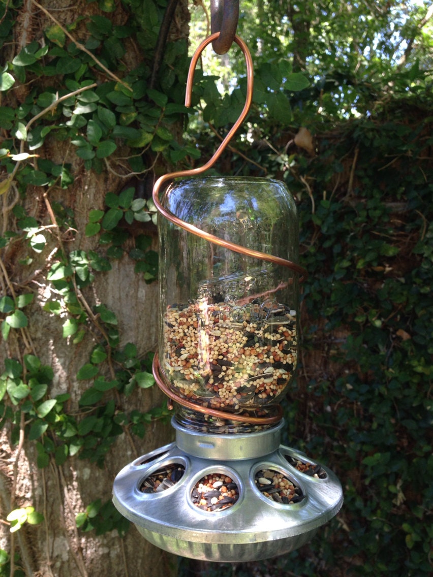 Mason Jar Bird Feeder Mason Jar Garden Decor Mothers Day