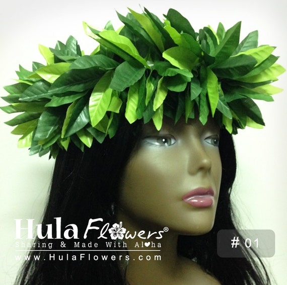 Silk Maile Haku Headband For Hawaiian Polynesian by HulaFlowers