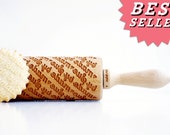 PERSONALIZED rolling pin , CUSTOM rolling pin, laser engraved rolling pin *** made by pattern ***
