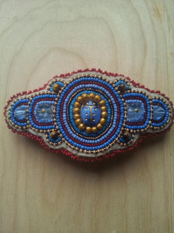 Beaded Hair Barrette