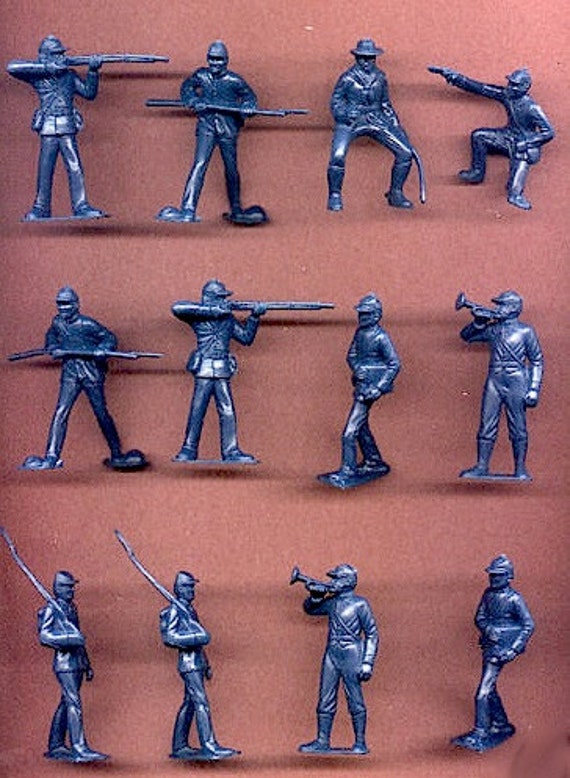 MARX Toy Soldiers 12 Civil War Union Toy Soldiers Reissued