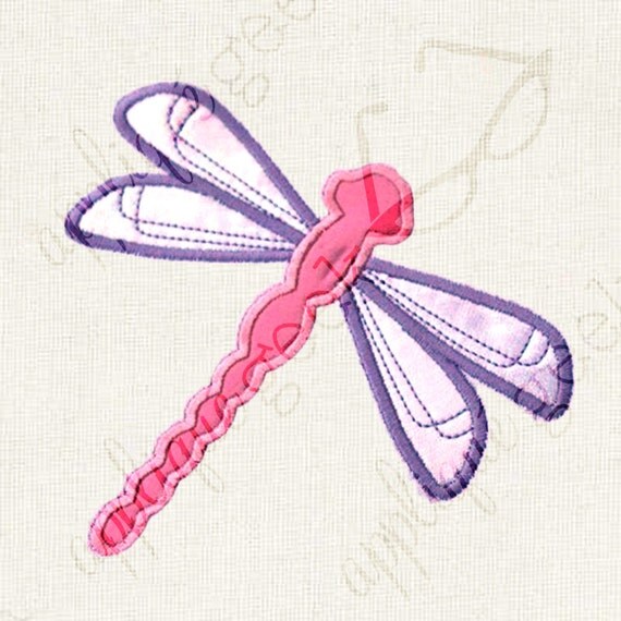 Dragonfly Applique Embroidery Design