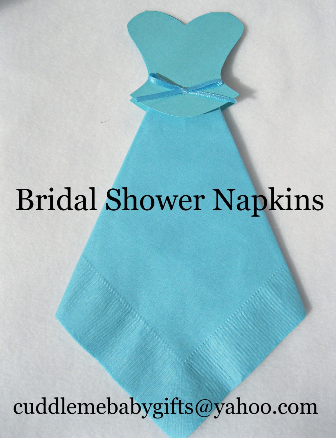 Bridal Shower Bridal Dress Napkins Wedding Shower Napkins