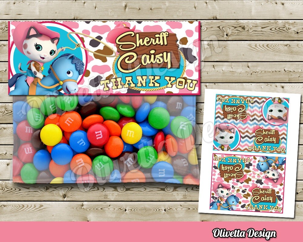 Sheriff Callie Favor Bag Toppers BIRTHDAY party Printable 2